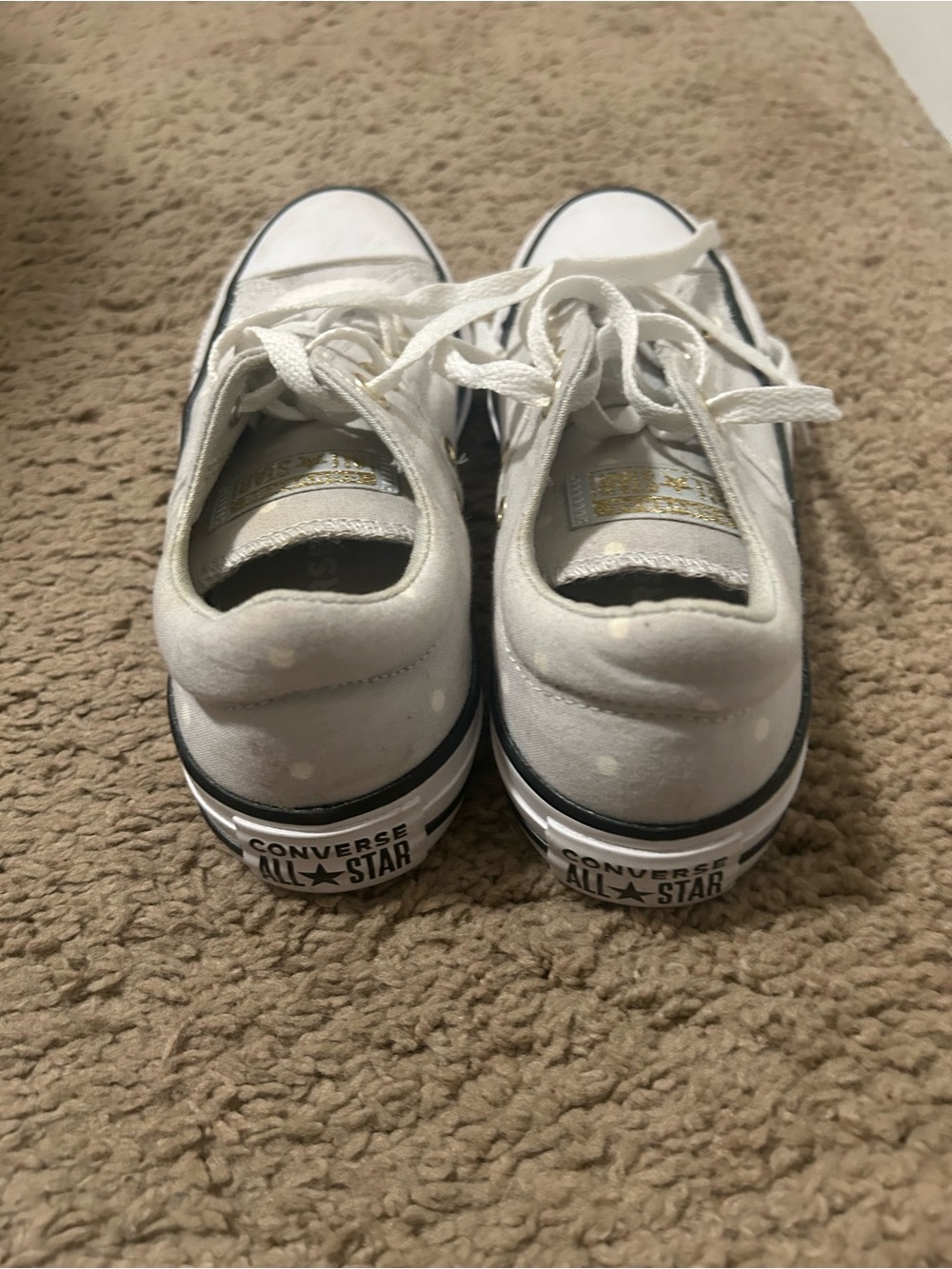 Gray Polka Dot Converse - Picture 3 of 4